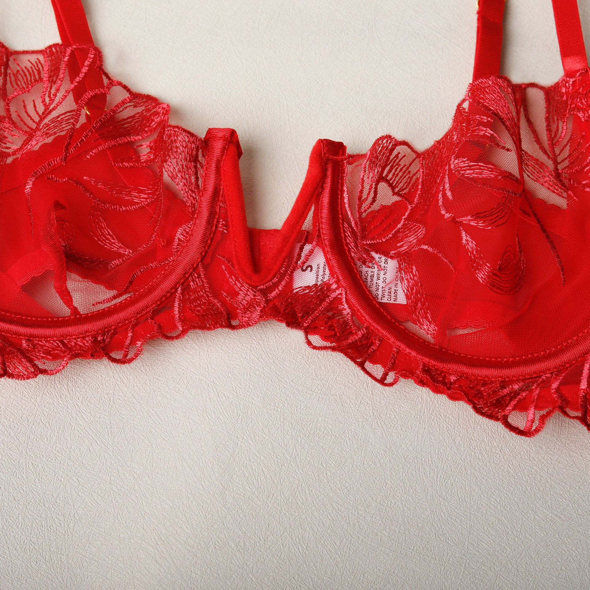 Embroidered Hollow-Out Bra Set Lingerie For Intimate Moments