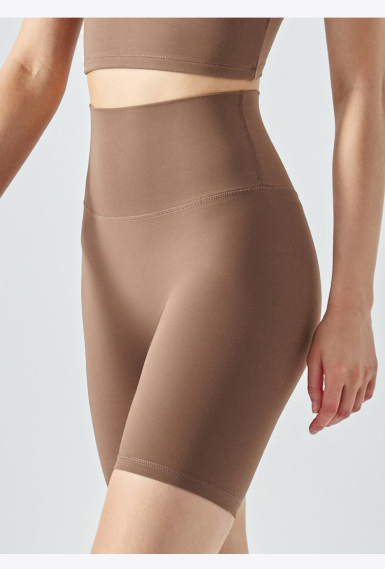 Four-point Yoga Shorts Summer High Waist Seamless Fitness Exercise Tight Cycling