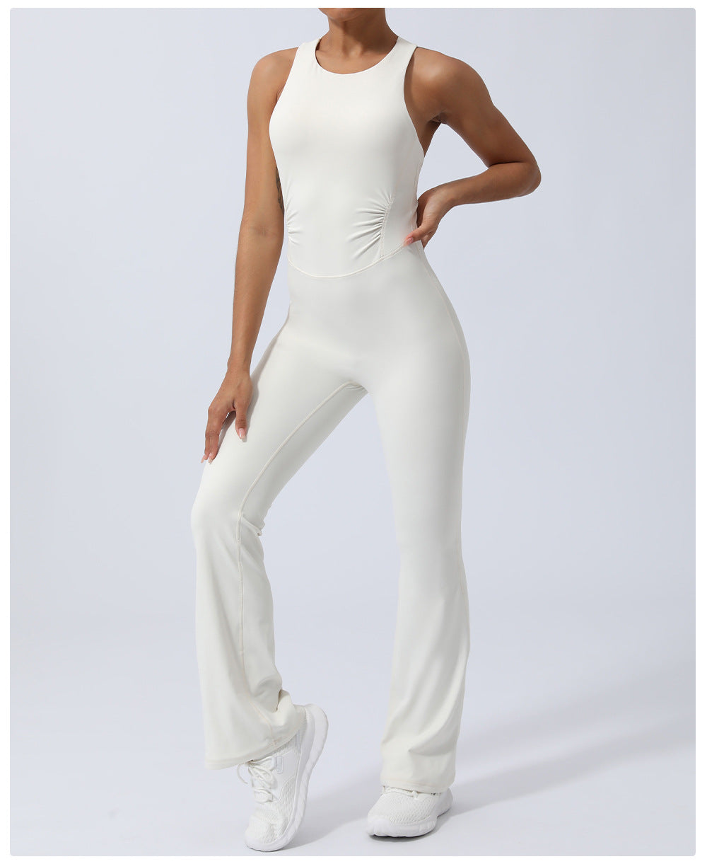 Skinny Yoga Clothes Sports Workout Clothes Hip-lift And Belly Shaping Micro-pull Dance Yoga Jumpsuit