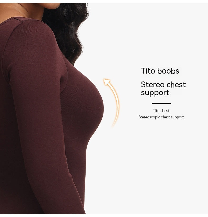 Plus Size High Waist Belly Shaping Jumpsuit