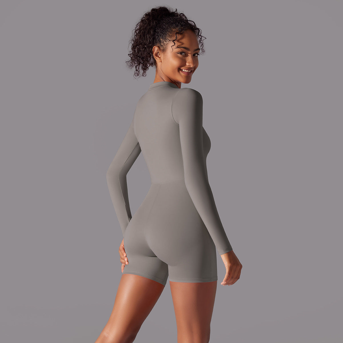 Long Sleeve One-piece Dance Fitness Sports Jumpsuit