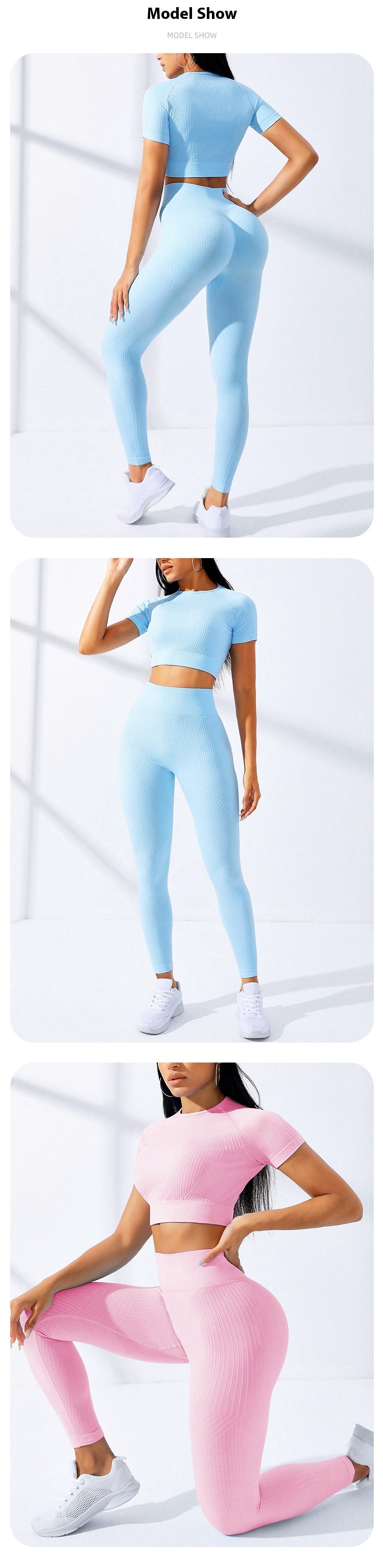 Yoga Clothes Suit Sports High Waist Workout Clothes