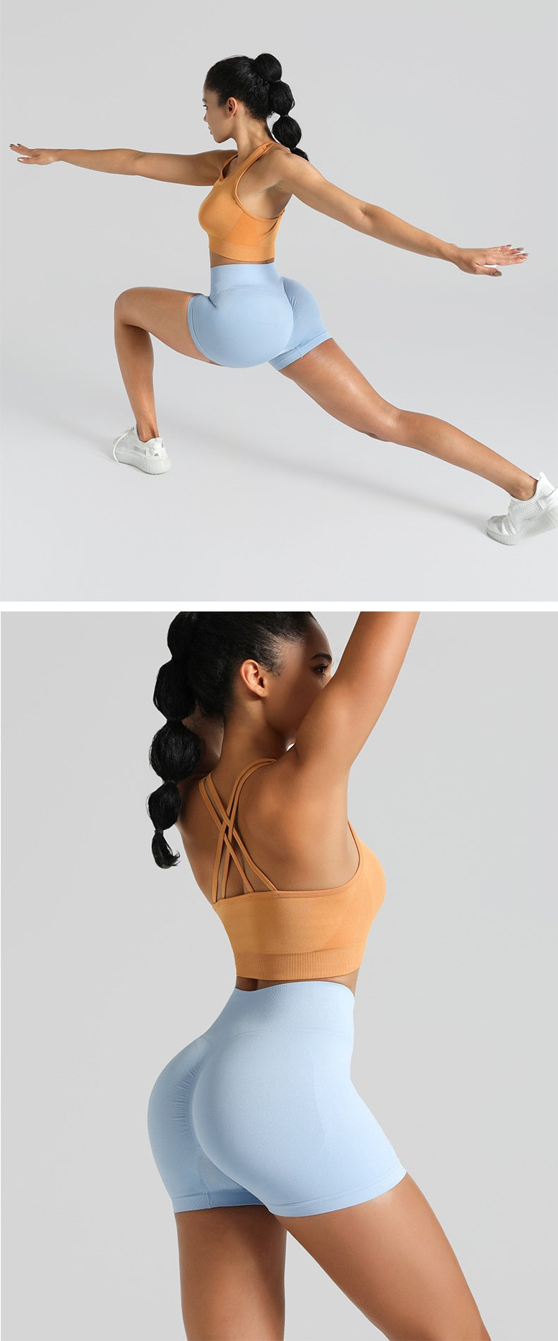 Outdoor Seamless Yoga Shorts Hip Lifting Fitness