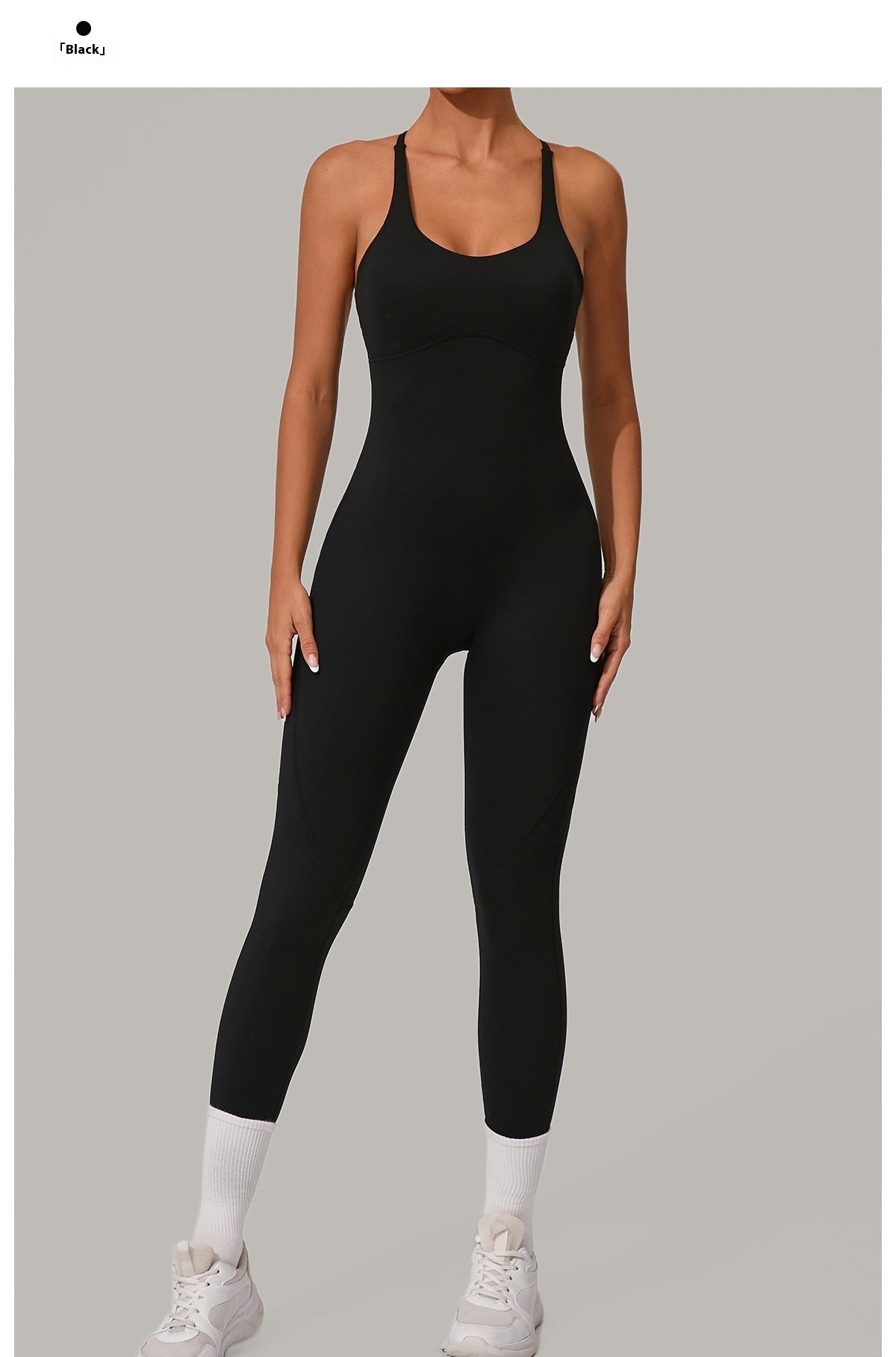Women's Solid Color Casual Cross Back Summer Jumpsuit