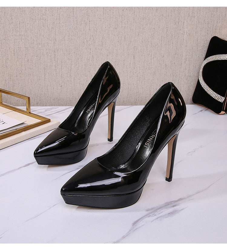 Pointed Toe Catwalk Fashion Career Stilettos High Heels