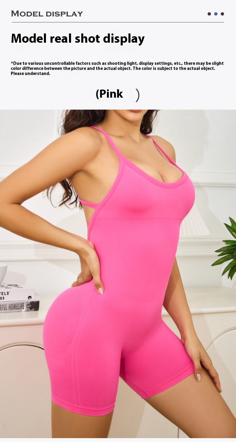 Seamless Motion Workout Beauty Back Yoga Jumpsuit