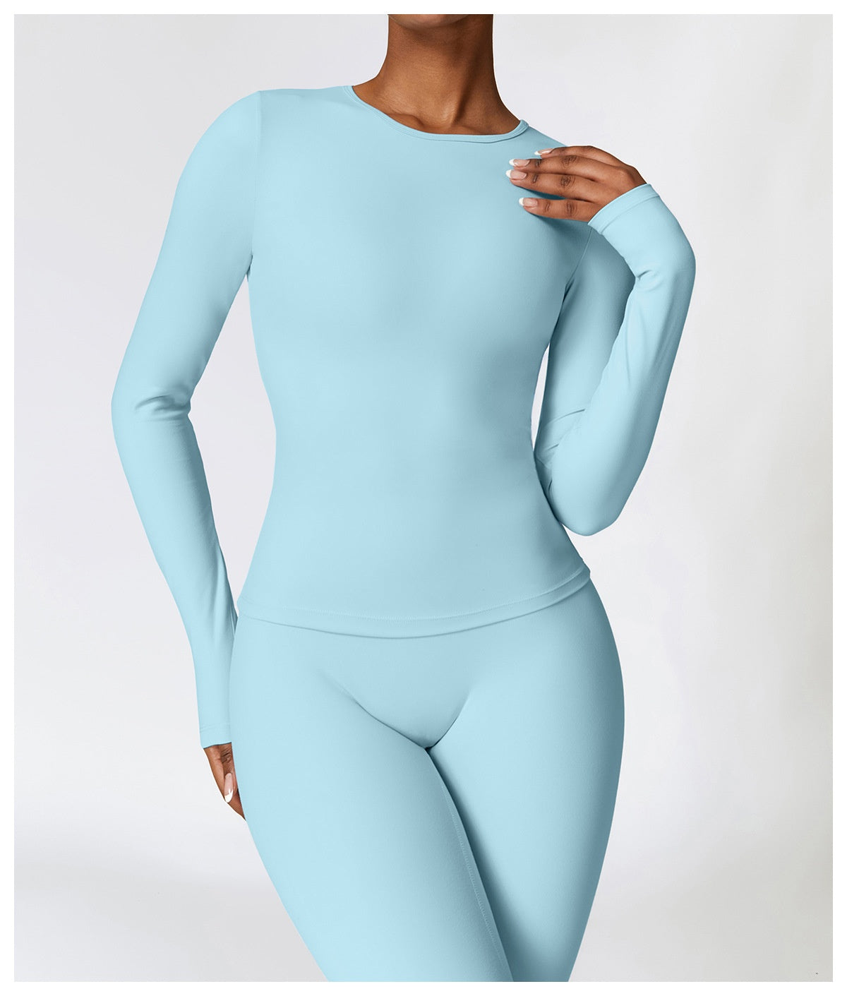 Tight-fitting Brushed Yoga Suit Quick-drying Fitness Clothes Fitness Long Sleeve Tracksuits Sports Suit Gym Top High Waist Leggings Women Sets Yoga Set