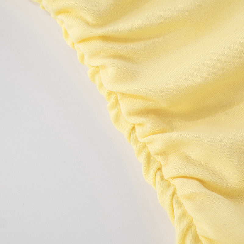 Sexy V-neck Suspender Dress Y2K Fashion Slim Ruffled Short Dresses For Women Clithing