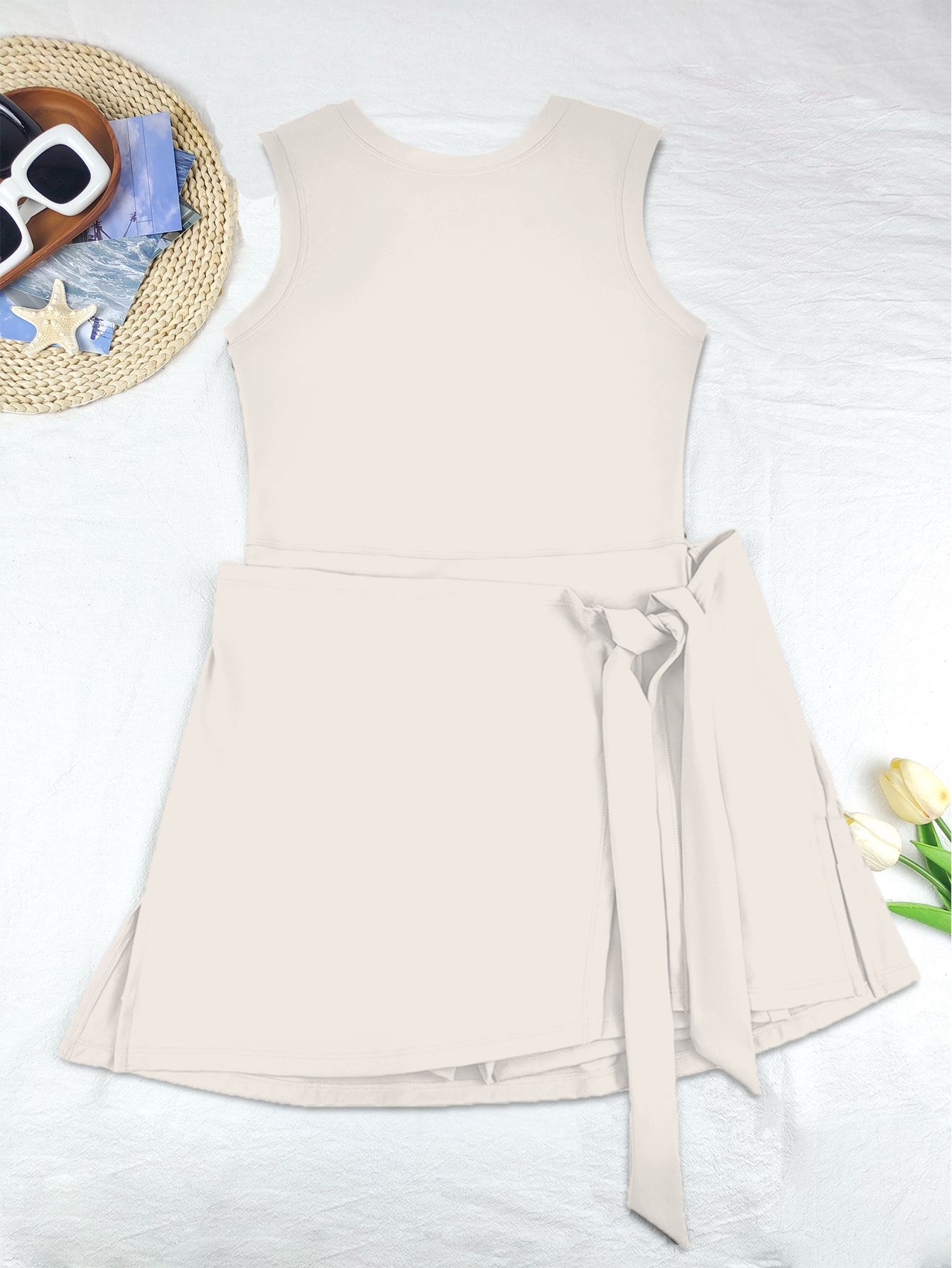 Fake Two-piece Anti-exposure Tight Exercise Fitness Yoga Tennis Skirt Sport Dress
