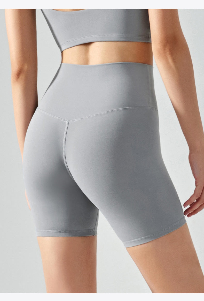 Four-point Yoga Shorts Summer High Waist Seamless Fitness Exercise Tight Cycling