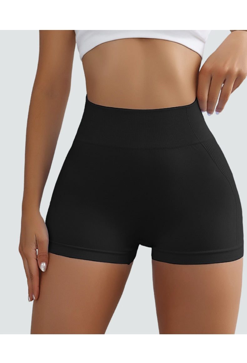 Sports High Elastic Yoga Shorts