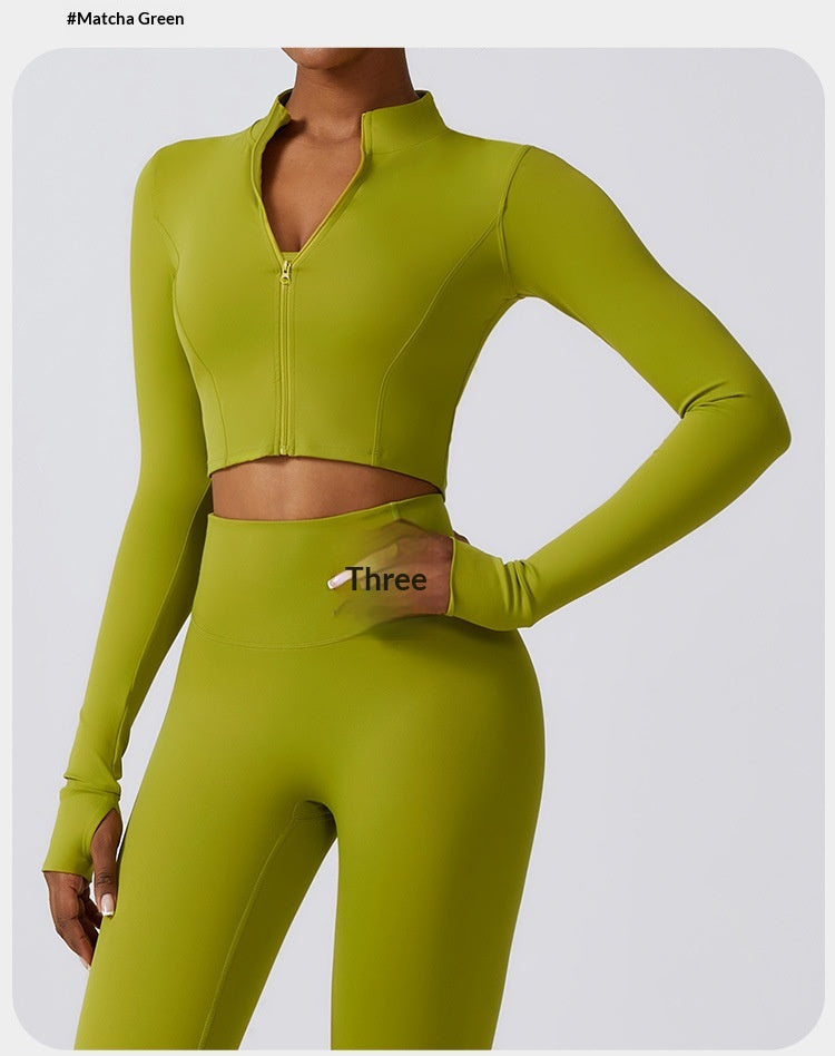 Slim-fit Fitness Long-sleeve Jacket Quick-dry Yoga Wear