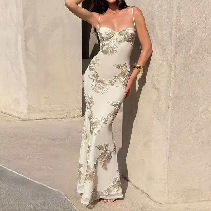 Strapless Backless Dress Long Sheath Skirt