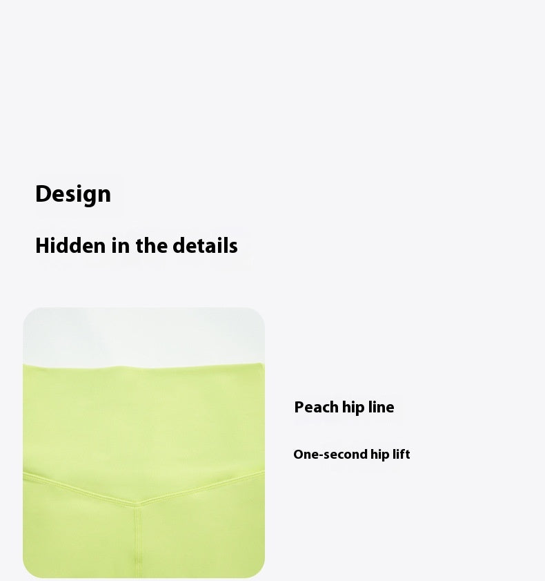 Four-point Yoga Shorts Summer High Waist Seamless Fitness Exercise Tight Cycling