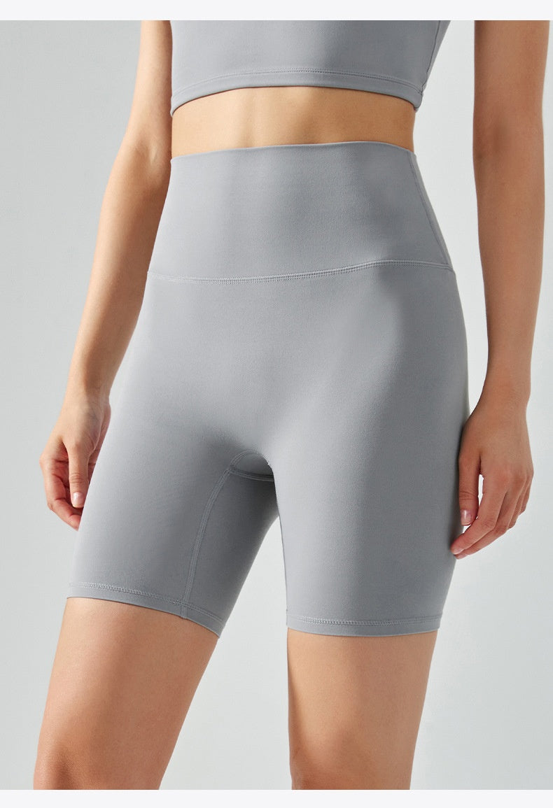 Four-point Yoga Shorts Summer High Waist Seamless Fitness Exercise Tight Cycling