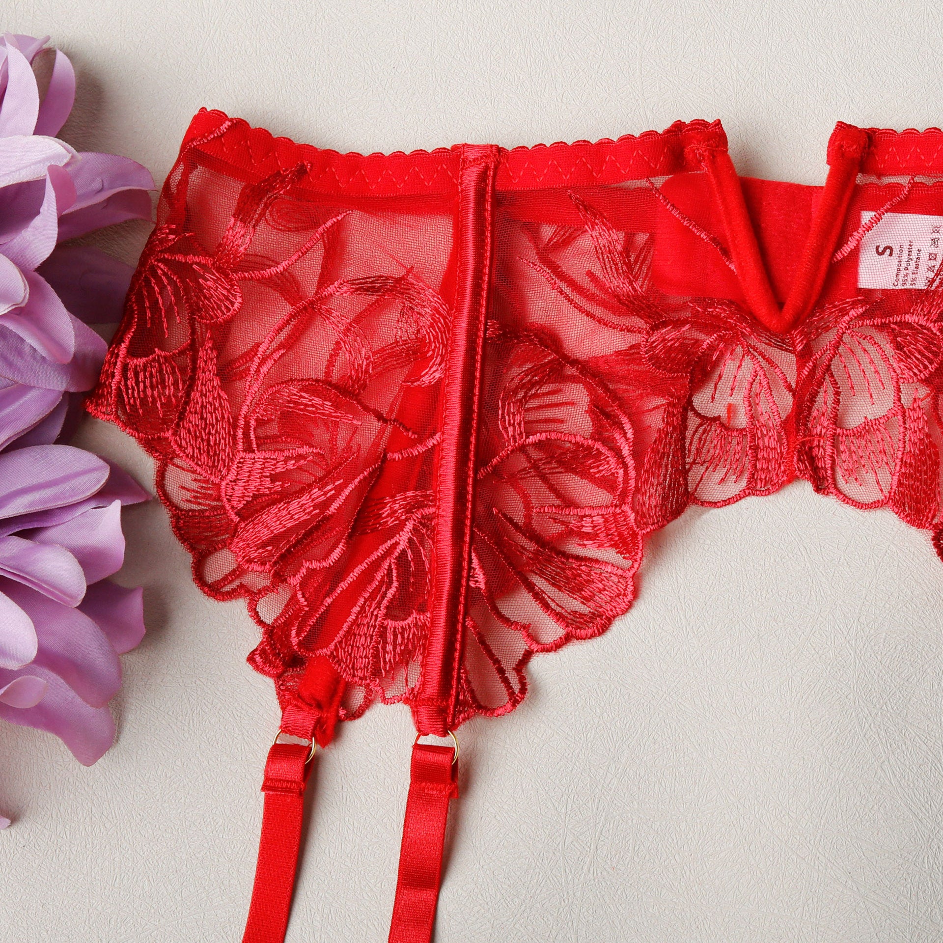 Embroidered Hollow-Out Bra Set Lingerie For Intimate Moments