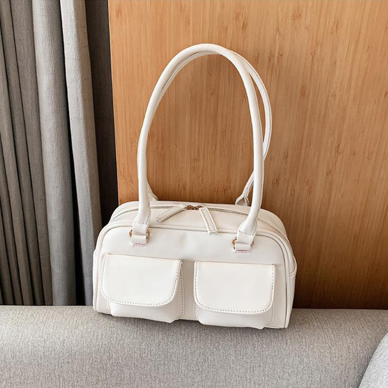 Multi-pocket Design Shoulder Bag Fashion Versatile Square Handbags Women Underarm Bags