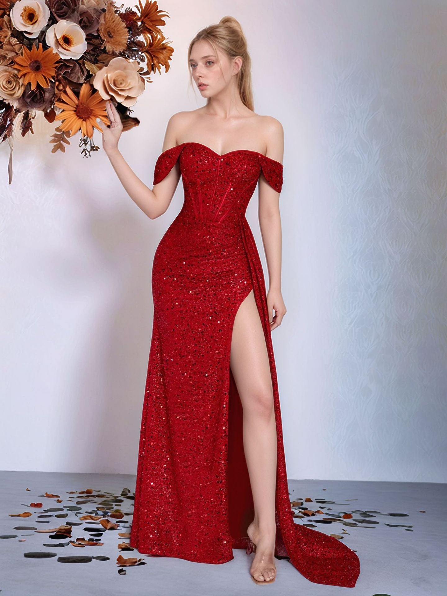 Best-selling Beaded Strapless Sexy Dress For Women