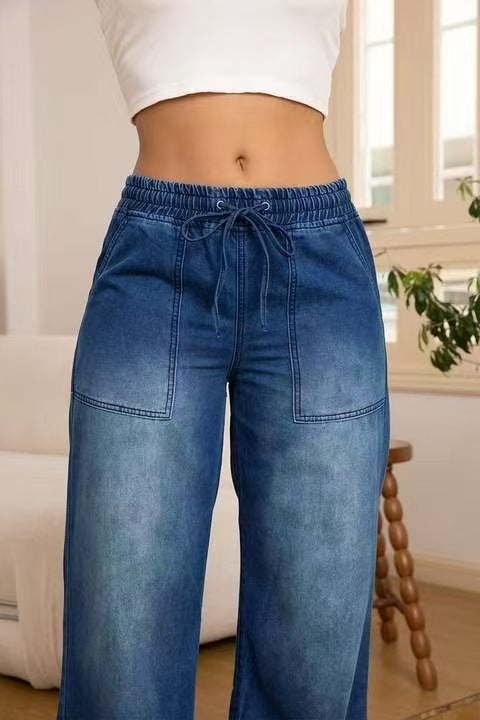 Women's Casual Slim Fit All-matching Straight Jeans