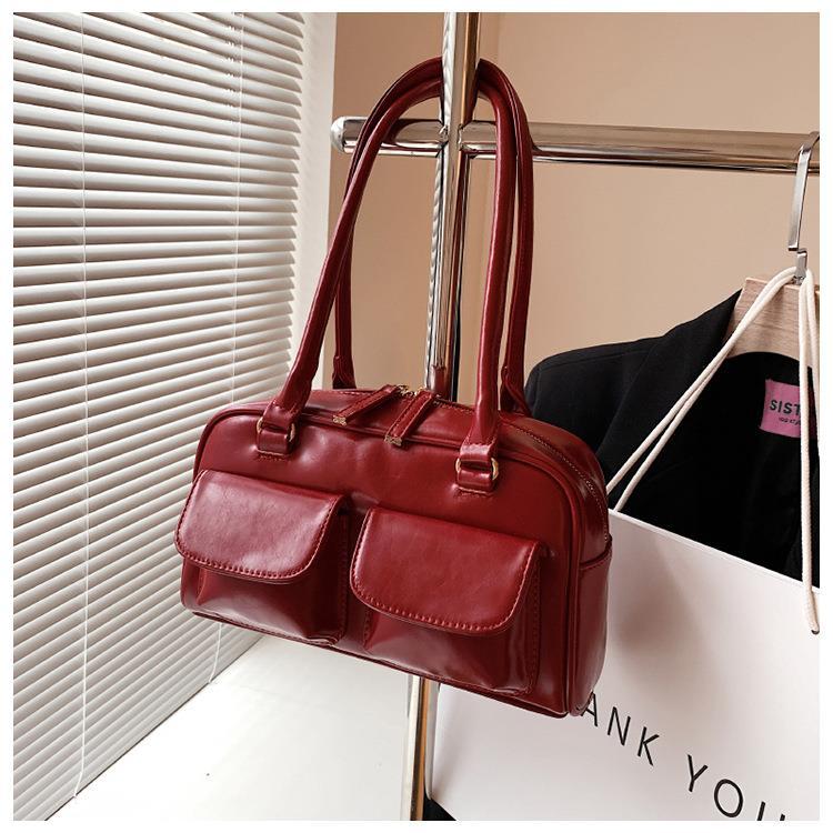Multi-pocket Design Shoulder Bag Fashion Versatile Square Handbags Women Underarm Bags