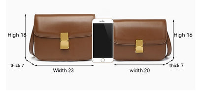 Women's Retro Leather Shoulder Messenger Bag