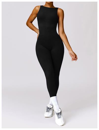 Tight Back Yoga Jumpsuit Sports Fitness Hollow Hip Lifting Yoga Jumpsuit Women