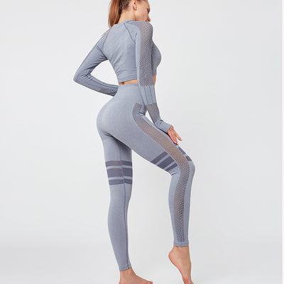 Hollow Mesh Breathable Yoga Pants