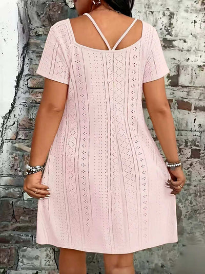 Fashionable Square-neck Short Camisole Dress