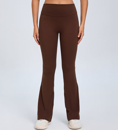 Yoga Fitness Flared Pants With Pockets Ins Fashion Slim High Waist Sports Trousers  Scrunch Butt Booty Workout Lifting Leggings
