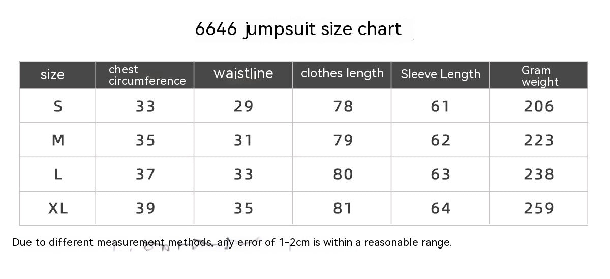 Women's Zipper Open Collar Tight High Elastic Jumpsuit
