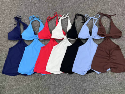 Tight Fitness Fake Two Pieces Yoga Jumpsuit