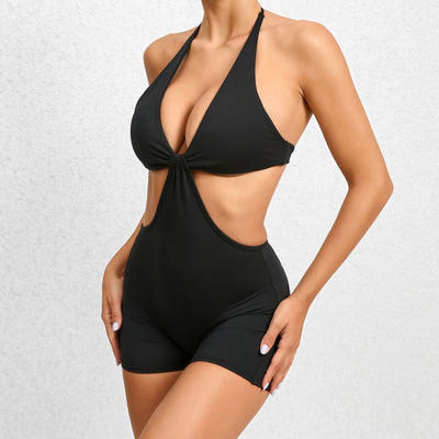 Tight Fitness Fake Two Pieces Yoga Jumpsuit