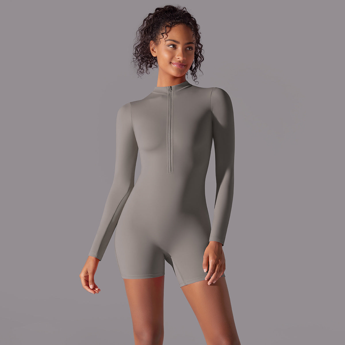 Long Sleeve One-piece Dance Fitness Sports Jumpsuit