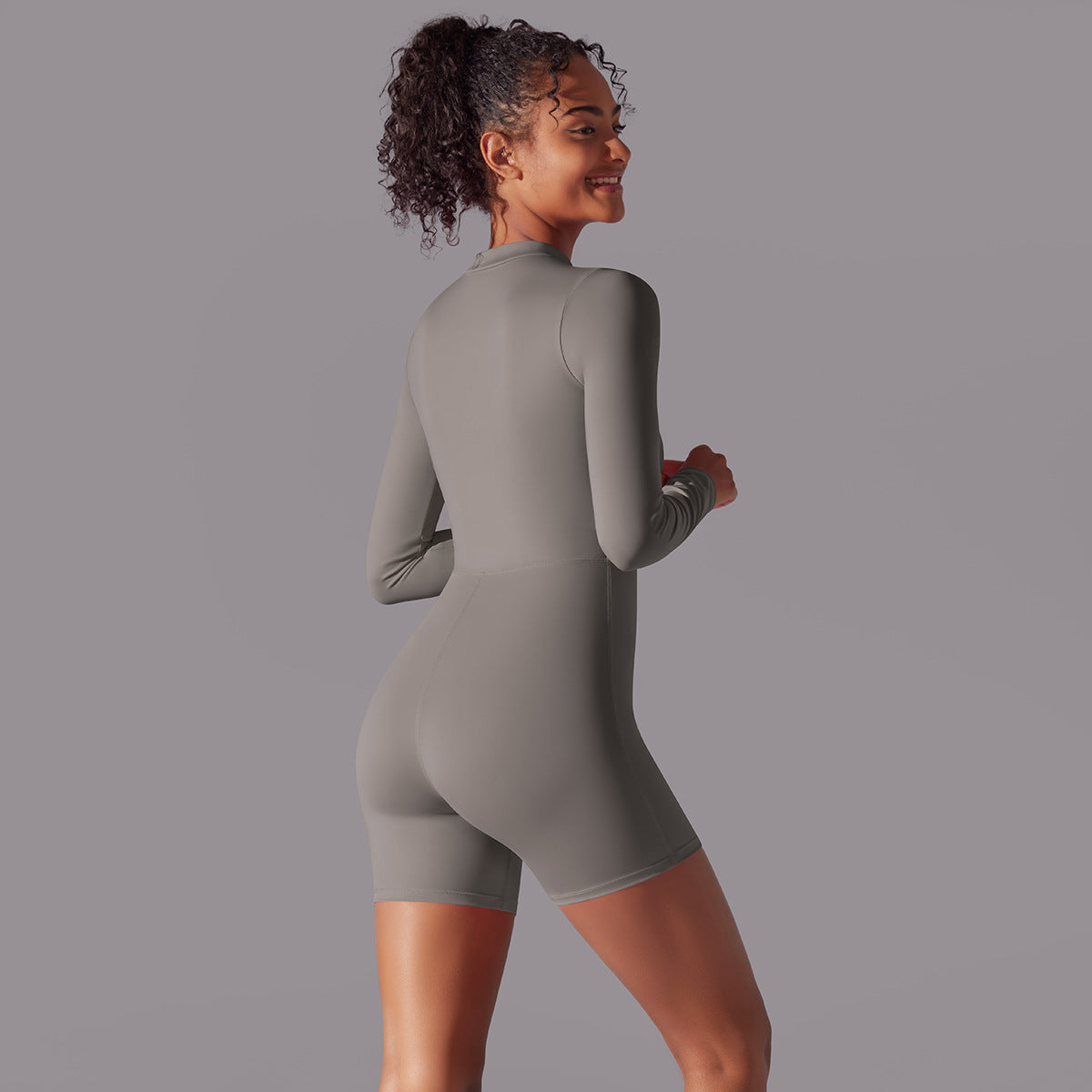 Long Sleeve One-piece Dance Fitness Sports Jumpsuit