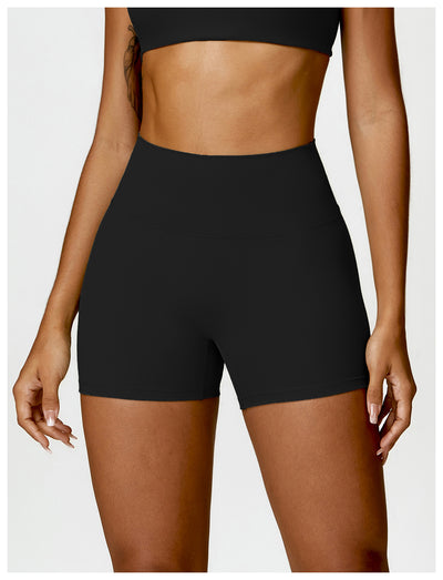 High Waist Yoga Shorts Belly Contracting Peach Hip Lifting Sport Shorts
