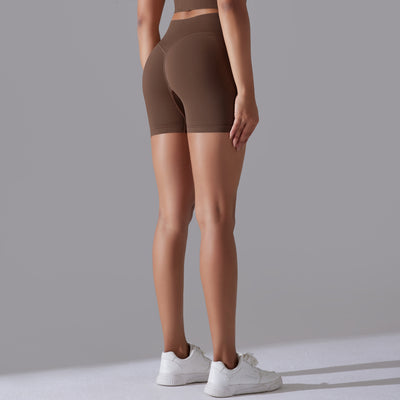 Hip Raise Skinny High Elastic Yoga Shorts