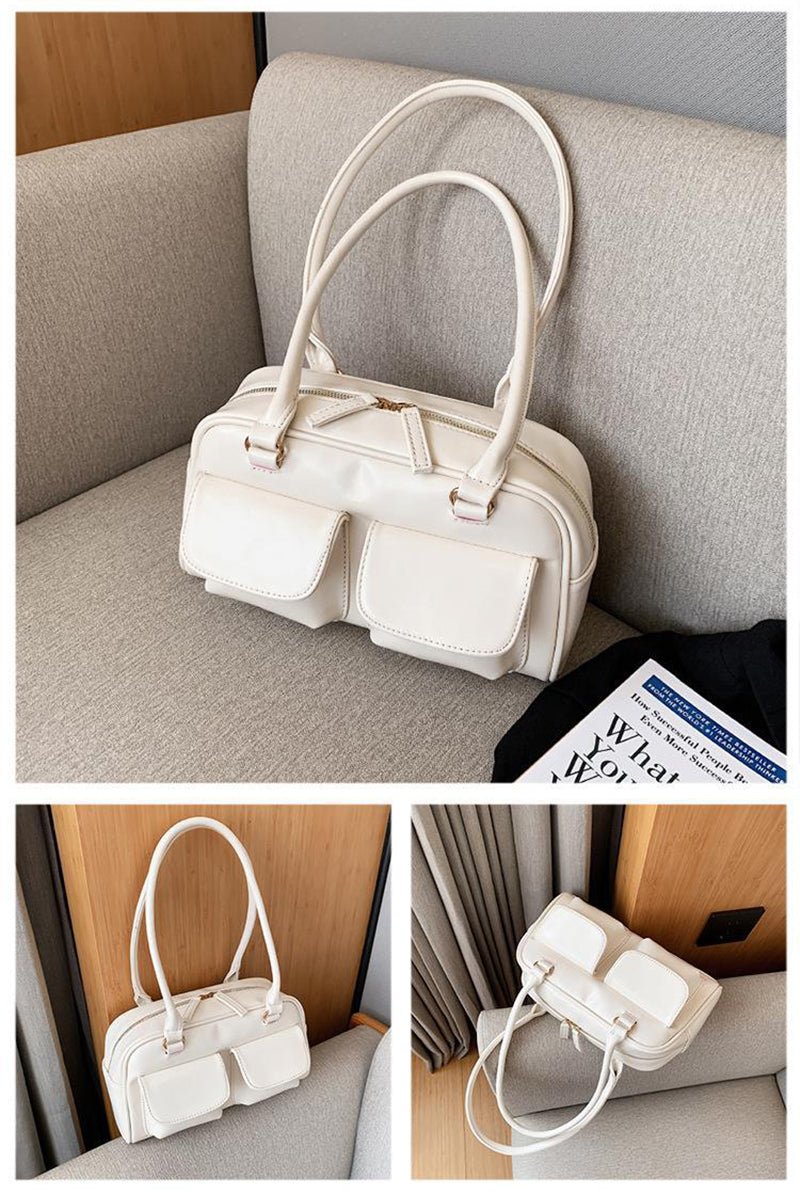 Multi-pocket Design Shoulder Bag Fashion Versatile Square Handbags Women Underarm Bags