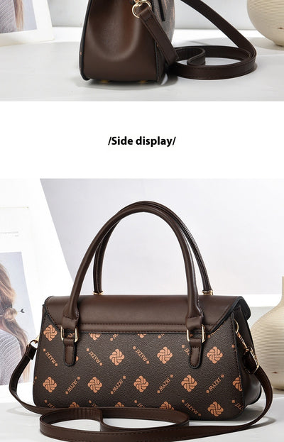 Vintage Exquisite Letter-printed Women's Handbag Fashion Printed Casual Simple Handbag Women's Cross-body Bag