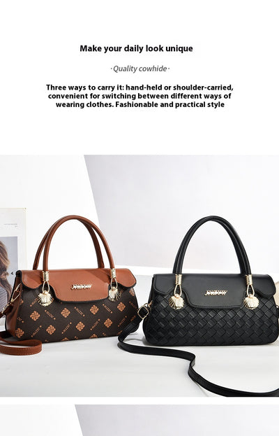 Vintage Exquisite Letter-printed Women's Handbag Fashion Printed Casual Simple Handbag Women's Cross-body Bag