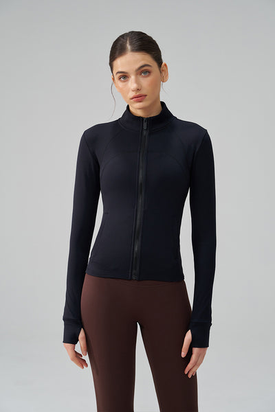 Thickened Thin Fleece Autumn And Winter Fingerless Yoga Top