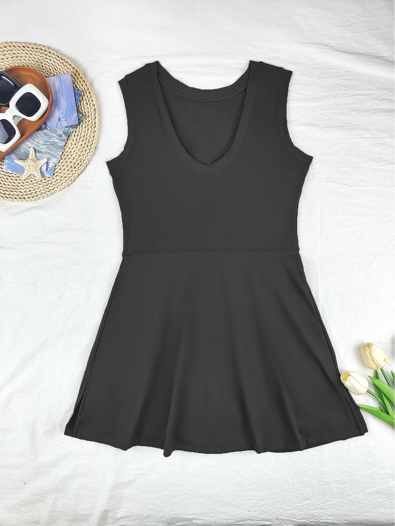 Fake Two-piece Anti-exposure Tight Exercise Fitness Yoga Tennis Skirt Sport Dress