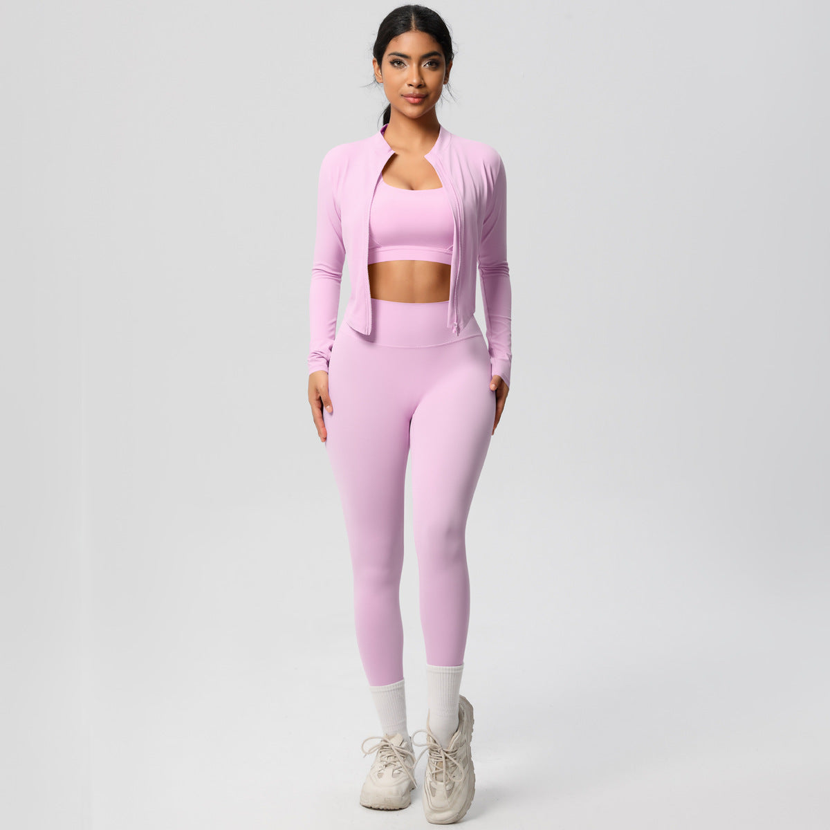 Outdoor Sports Tight-fitting Yoga Outfit Set