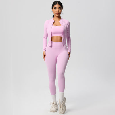 Outdoor Sports Tight-fitting Yoga Outfit Set