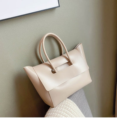 Fashion Women Shoulder Bags Large Capacity Handbags Simple Retro Tote Bags Solid Color Famous Brand High Quality Bags