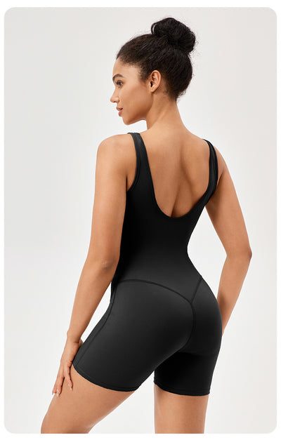 Jumpsuit With Chest Pad Skinny Hip Raise Exercise