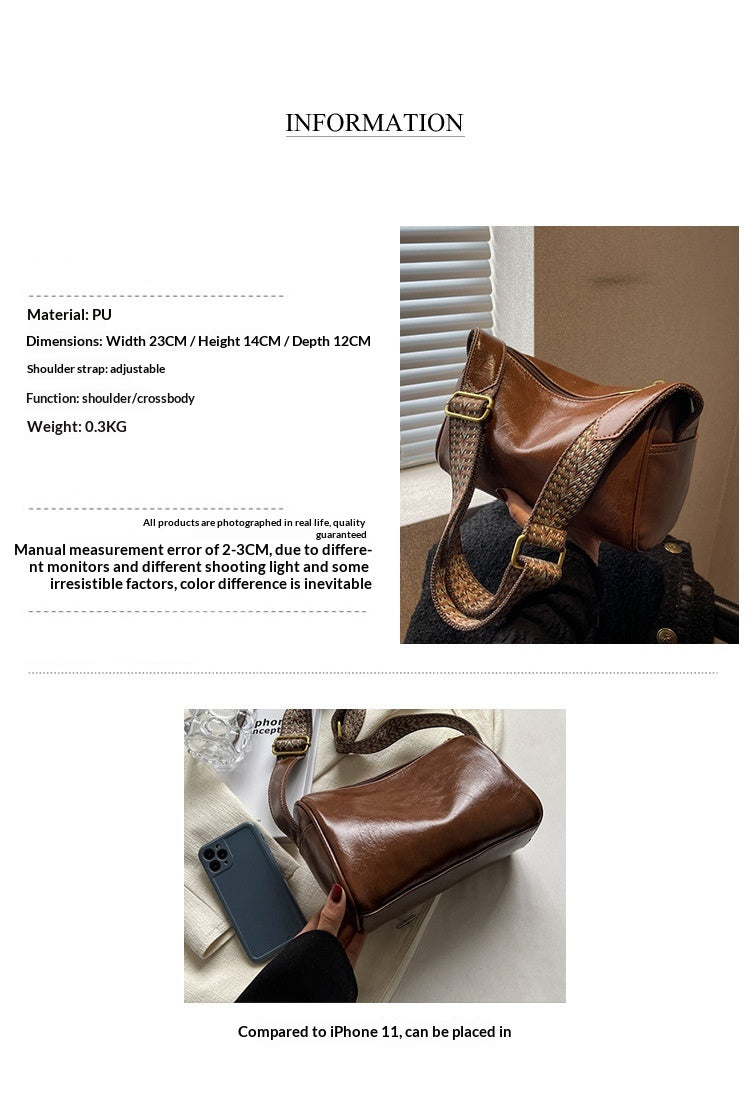 High-end Textured Fashionable Shoulder And Crossbody Bag