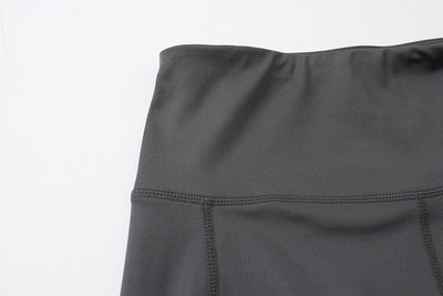 Women's High Waist Yoga Shorts Diagonal Pocket Running Training Quick-drying Tights Stretch Fitness