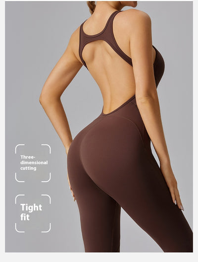 European And American Backless Sleeveless Jumpsuit Women