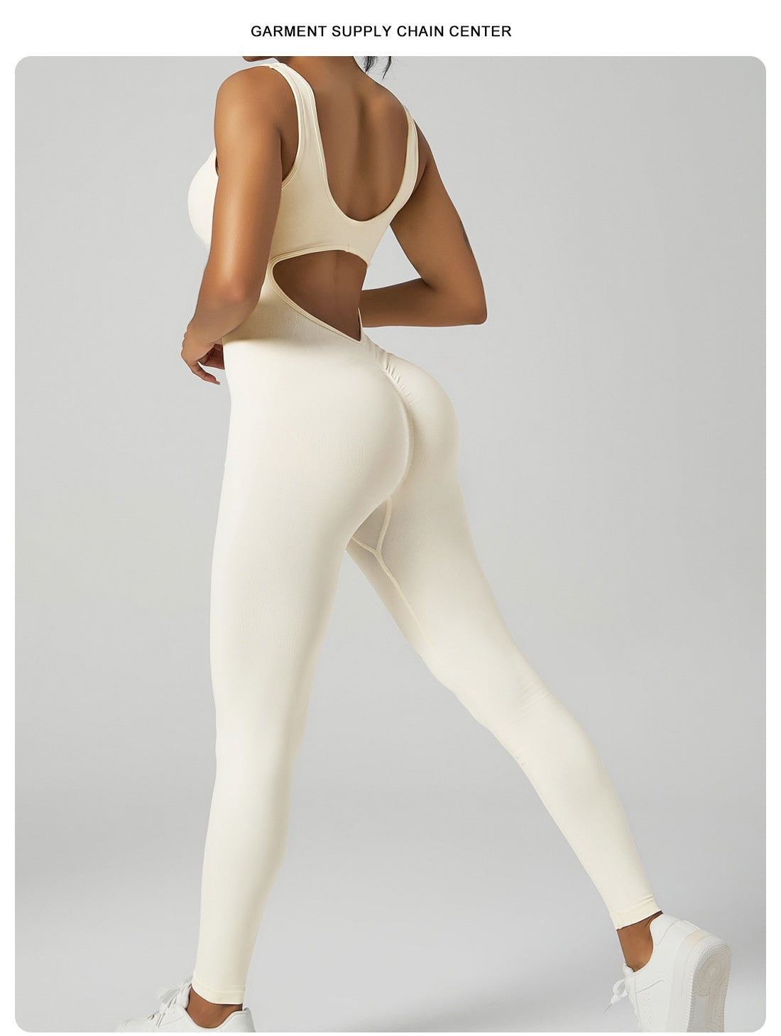 Nude Feel Yoga Jumpsuit Women's Beauty Back Fitness Sports Jumpsuit