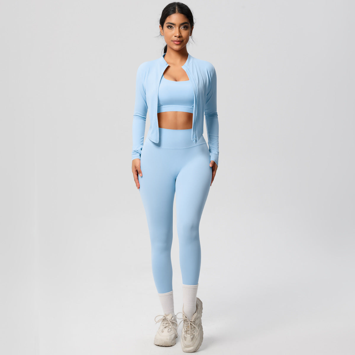 Outdoor Sports Tight-fitting Yoga Outfit Set